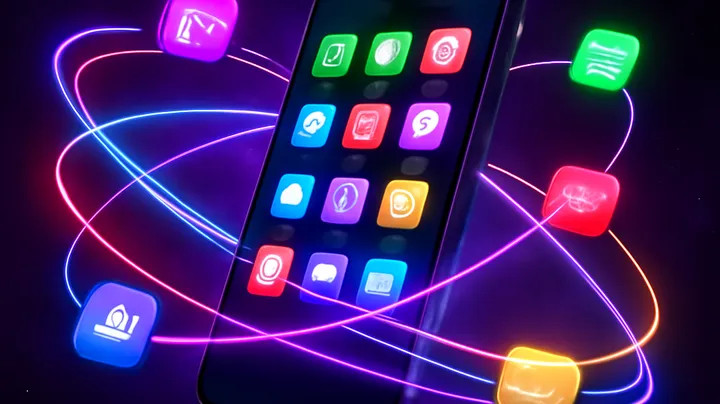 9666BDT COM Sleek smartphone floating in space